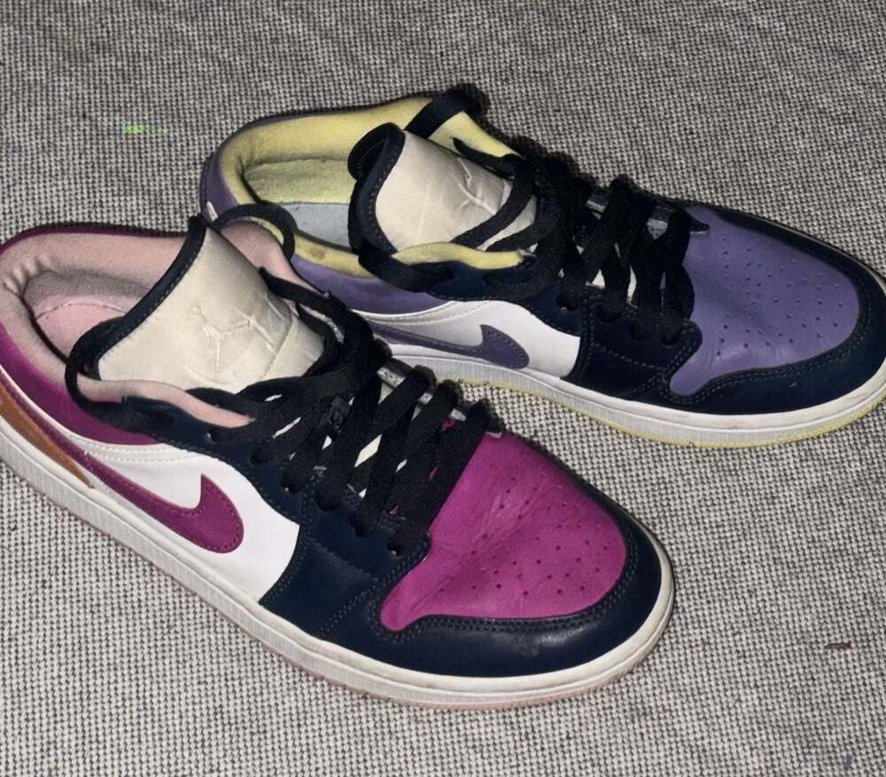 Nike Air Jordan 1 Low SE 'Mismatched' Purple Magenta Women's SneakersDJ4342-400